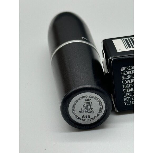 MAC Matte Lipstick - 602 Chili - 0.1 Oz/ 3g - New in Box - Picture 4 of 5